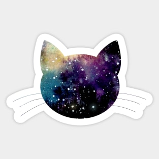 Cat and Nebula Sticker